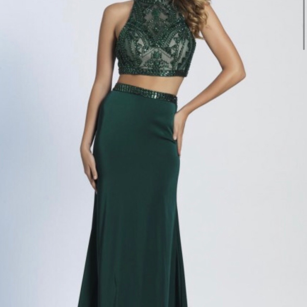 Beautiful Two Piece Dave and Johnny Prom Dress